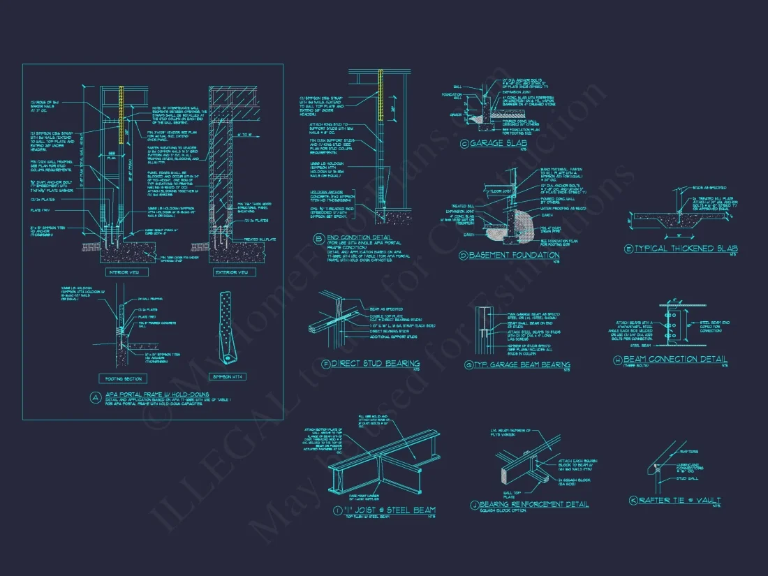Stunning Traditional house Plan with 3.5 Stories and CAD Designs