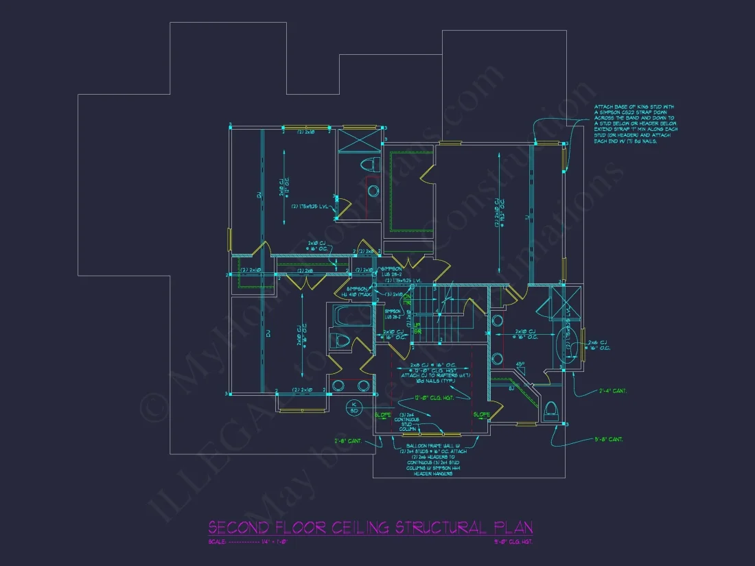 Stunning Traditional house Plan with 3.5 Stories and CAD Designs