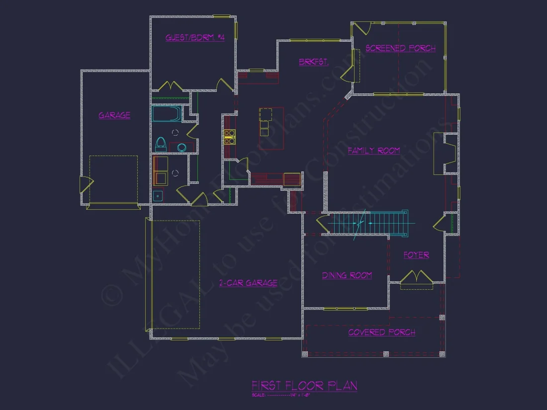 Stunning Traditional house Plan with 3.5 Stories and CAD Designs