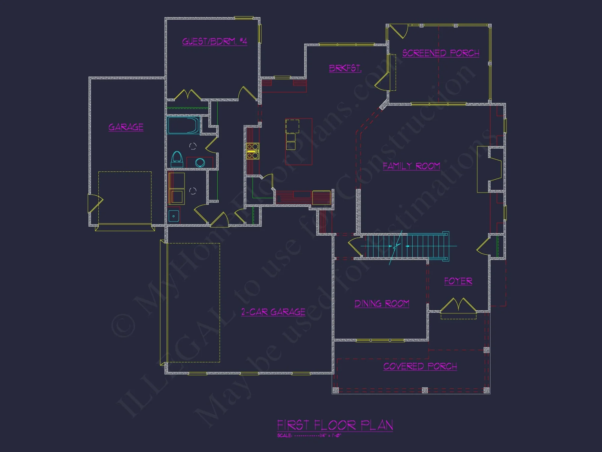Stunning Traditional house Plan with 3.5 Stories and CAD Designs