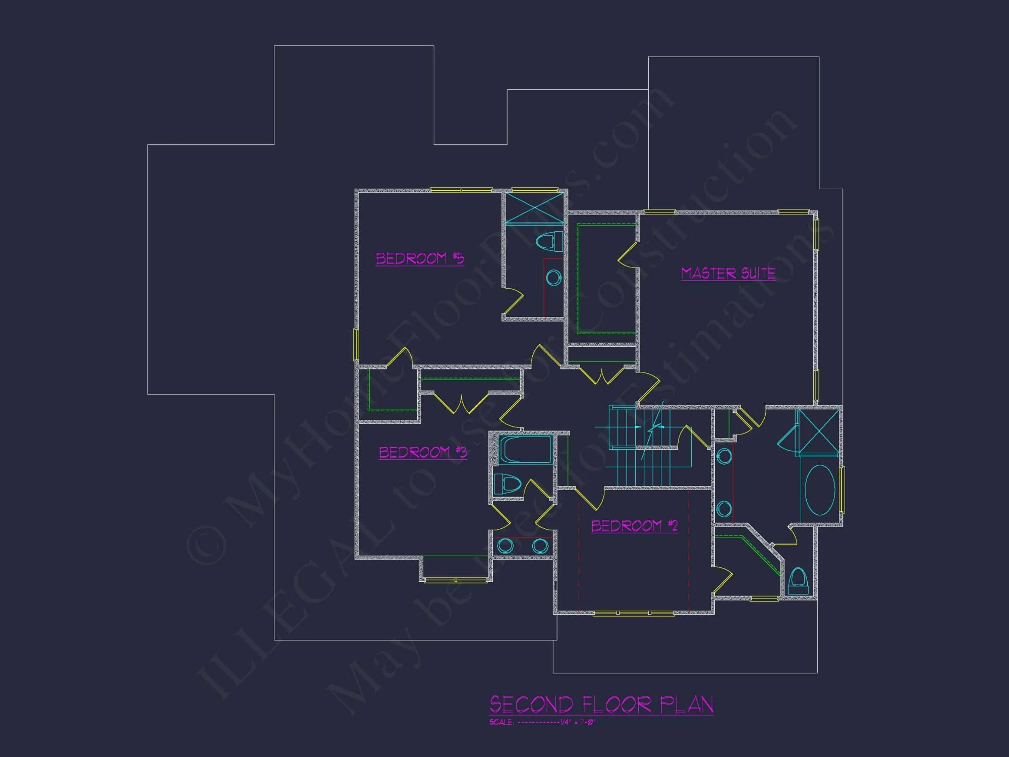 Stunning Traditional house Plan with 3.5 Stories and CAD Designs