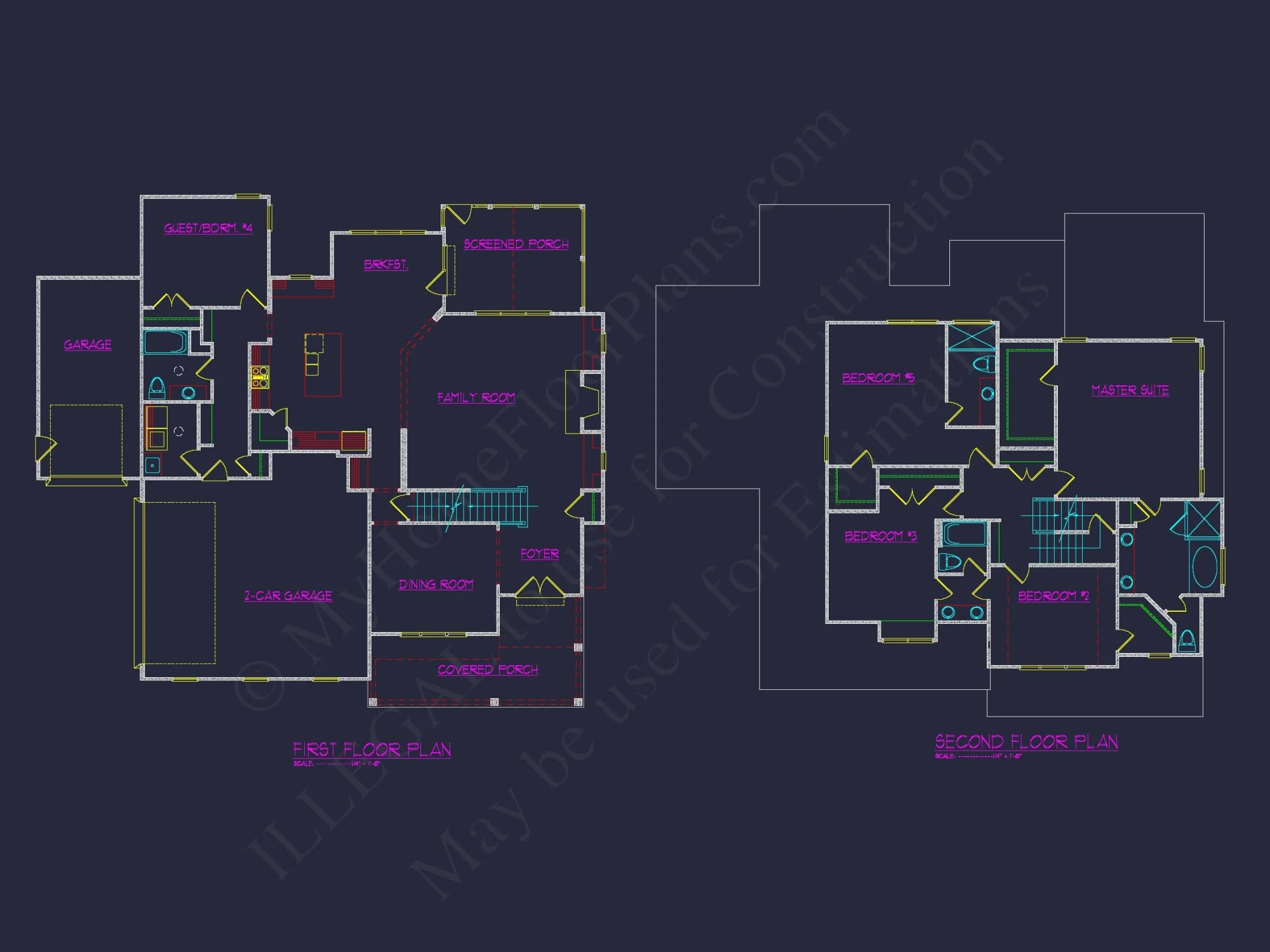 Stunning Traditional house Plan with 3.5 Stories and CAD Designs