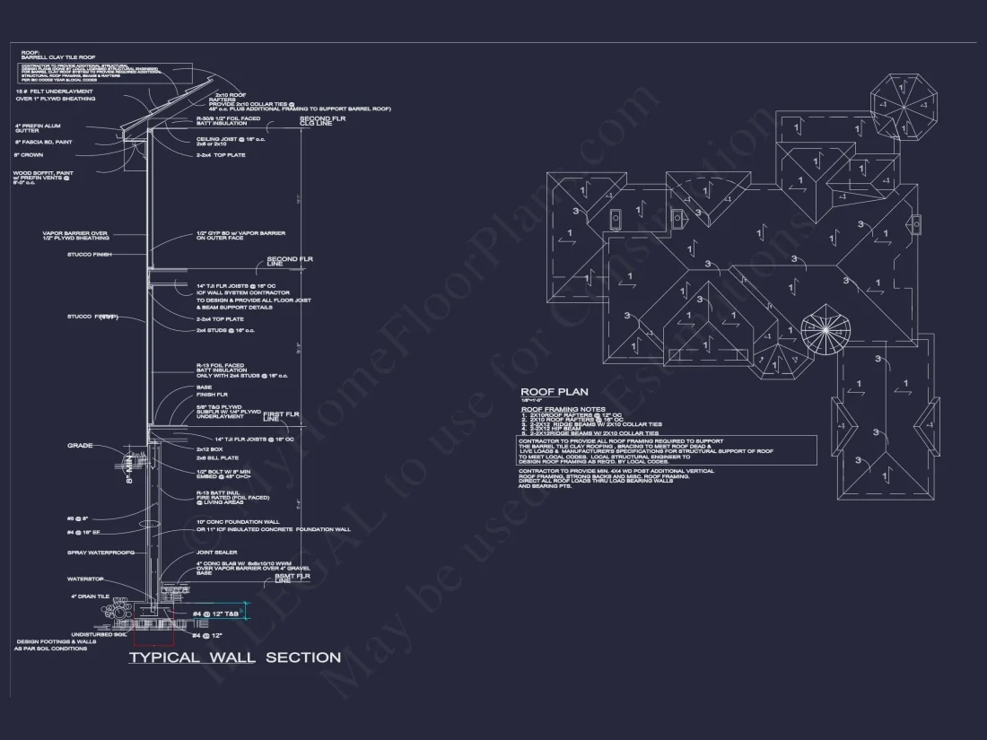 Luxury house Floor Plan with CAD Blueprints & Modern Design