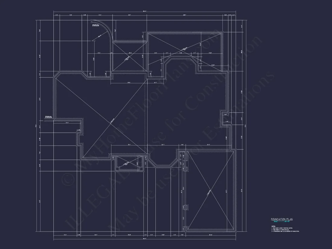 Elegant CAD house Plans: 2-Story 5-Bedroom Luxury Blueprint