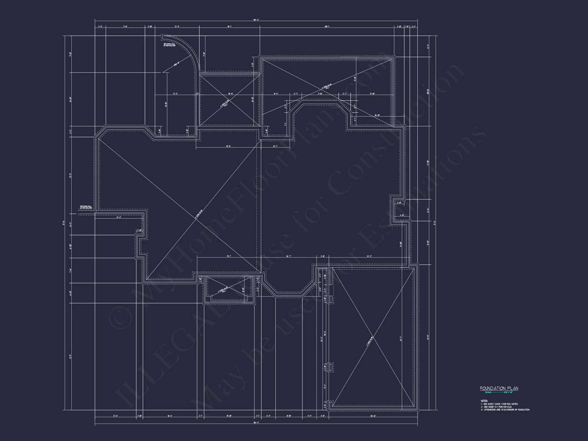 Elegant CAD house Plans: 2-Story 5-Bedroom Luxury Blueprint