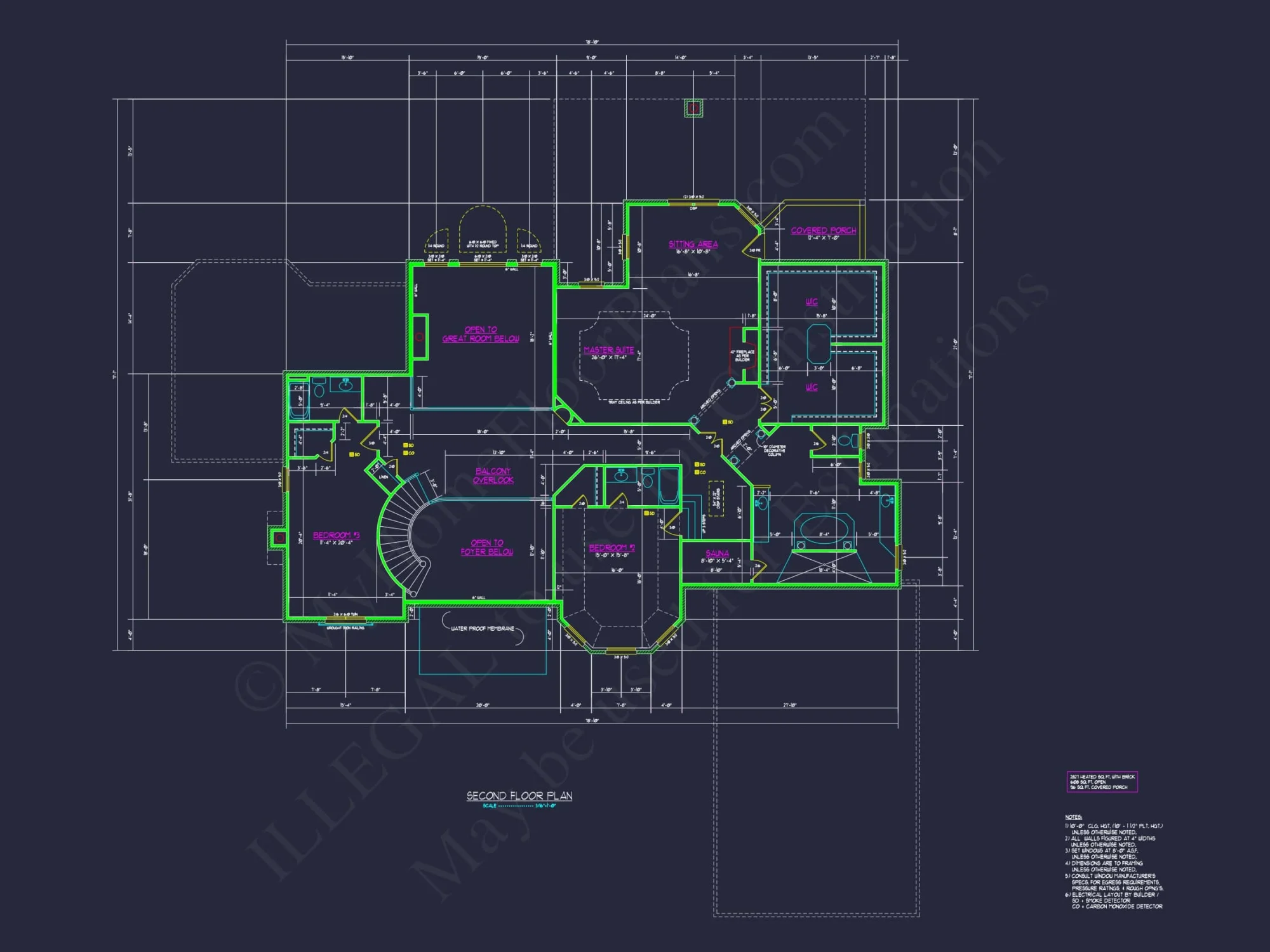 Elegant CAD house Plans: 2-Story 5-Bedroom Luxury Blueprint