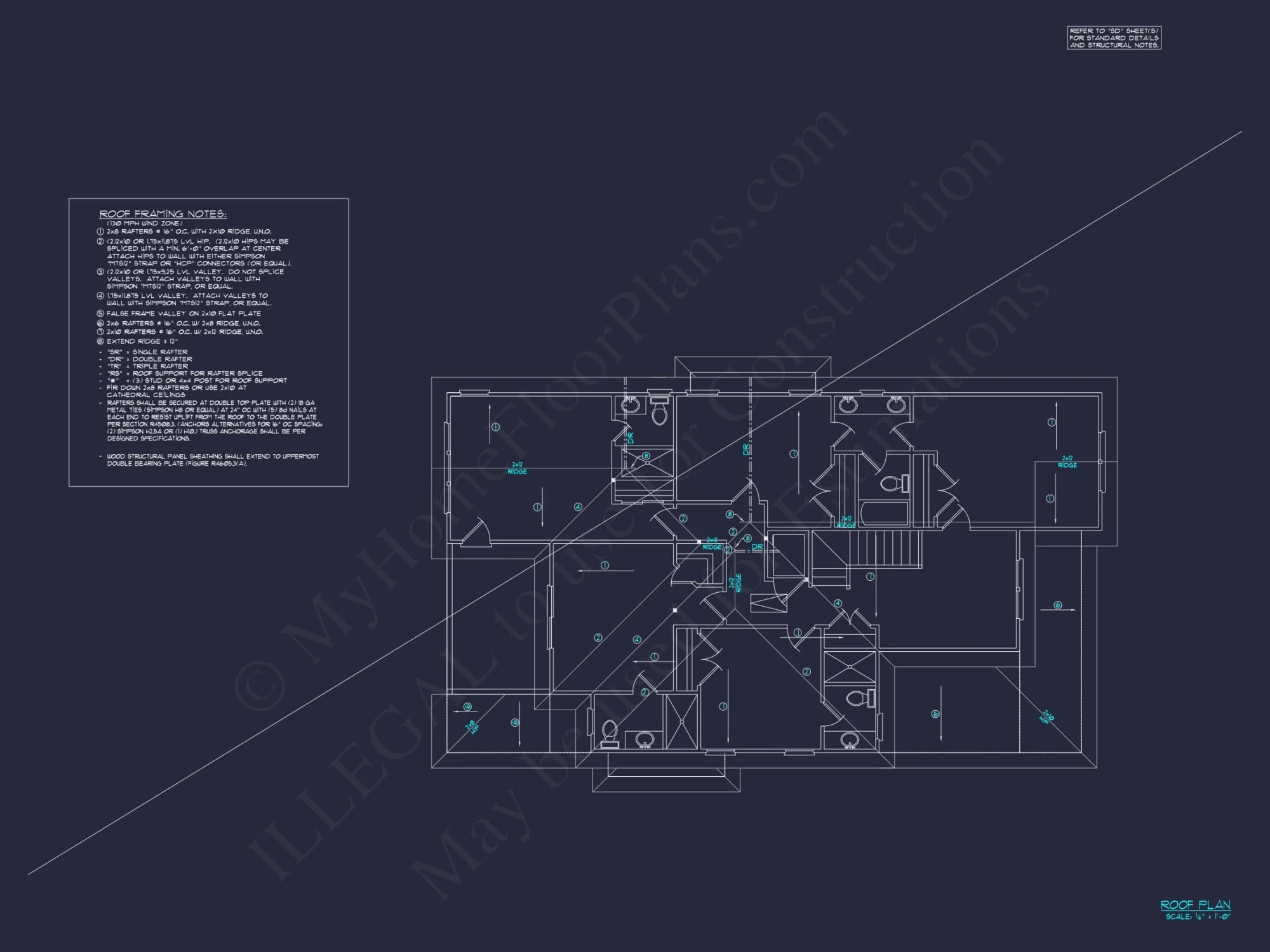 Well-Designed Beach house Plan with 3 Floor Blueprints & CAD