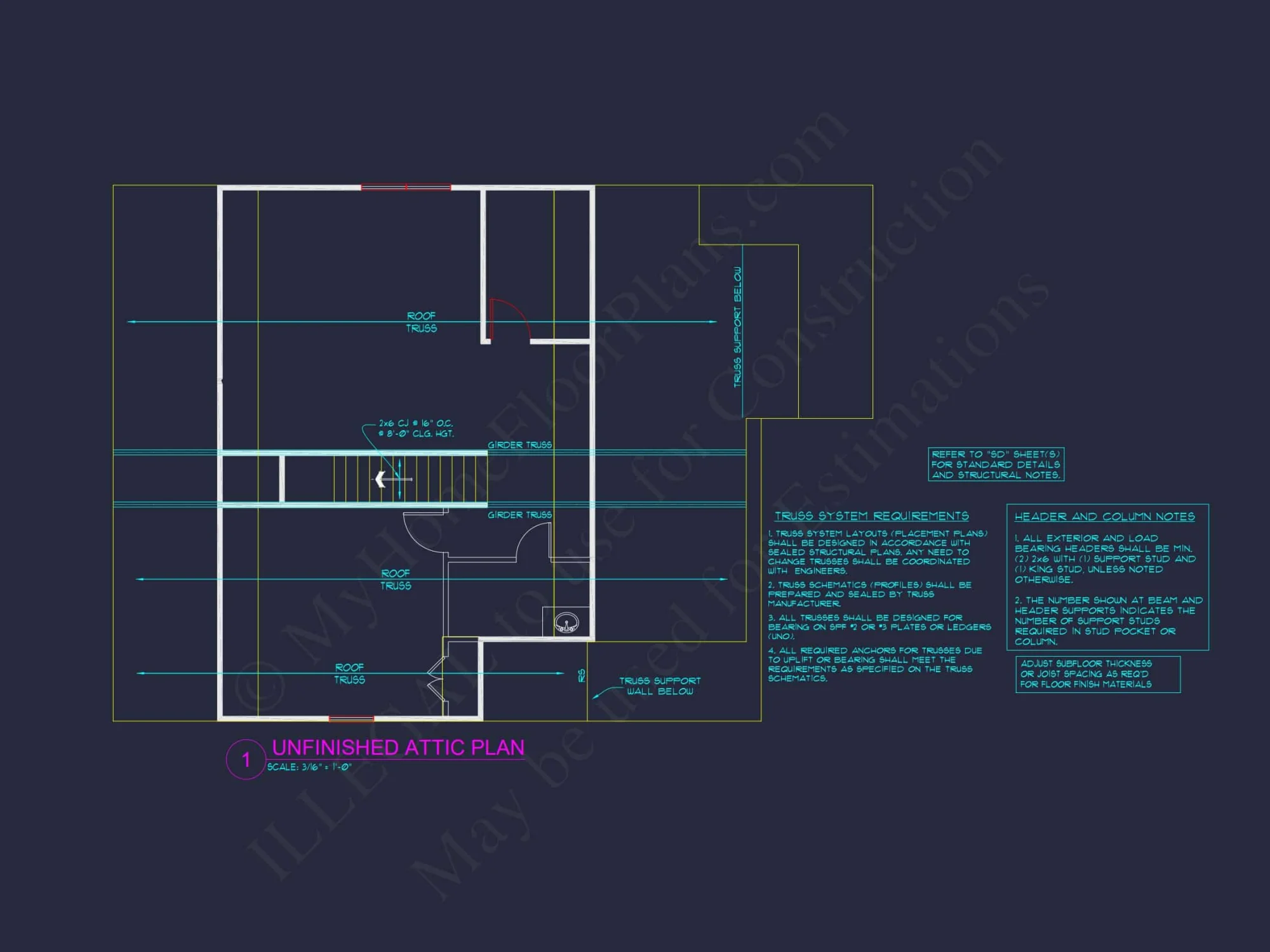 Modern house Blueprint with 2 Floors, CAD-Ready Floor Plans