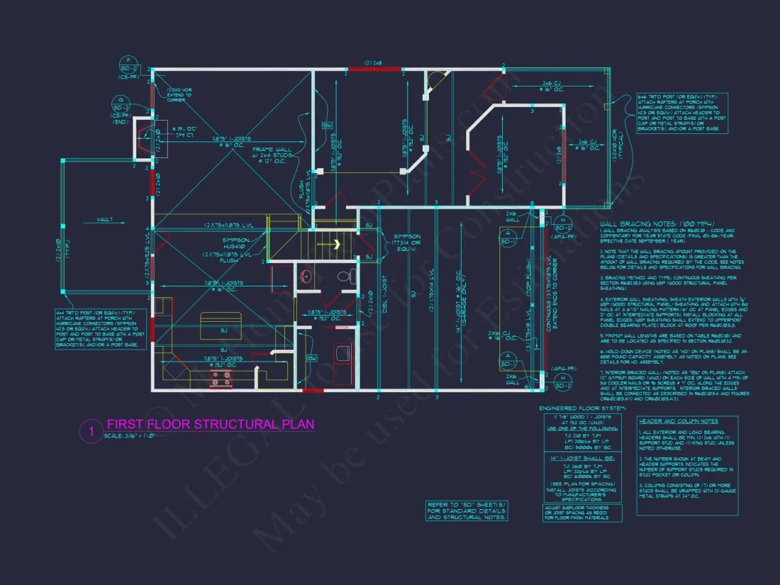 Modern house Blueprint with 2 Floors, CAD-Ready Floor Plans