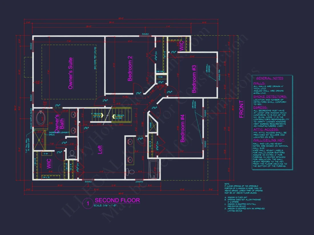 Modern house Blueprint with 2 Floors, CAD-Ready Floor Plans