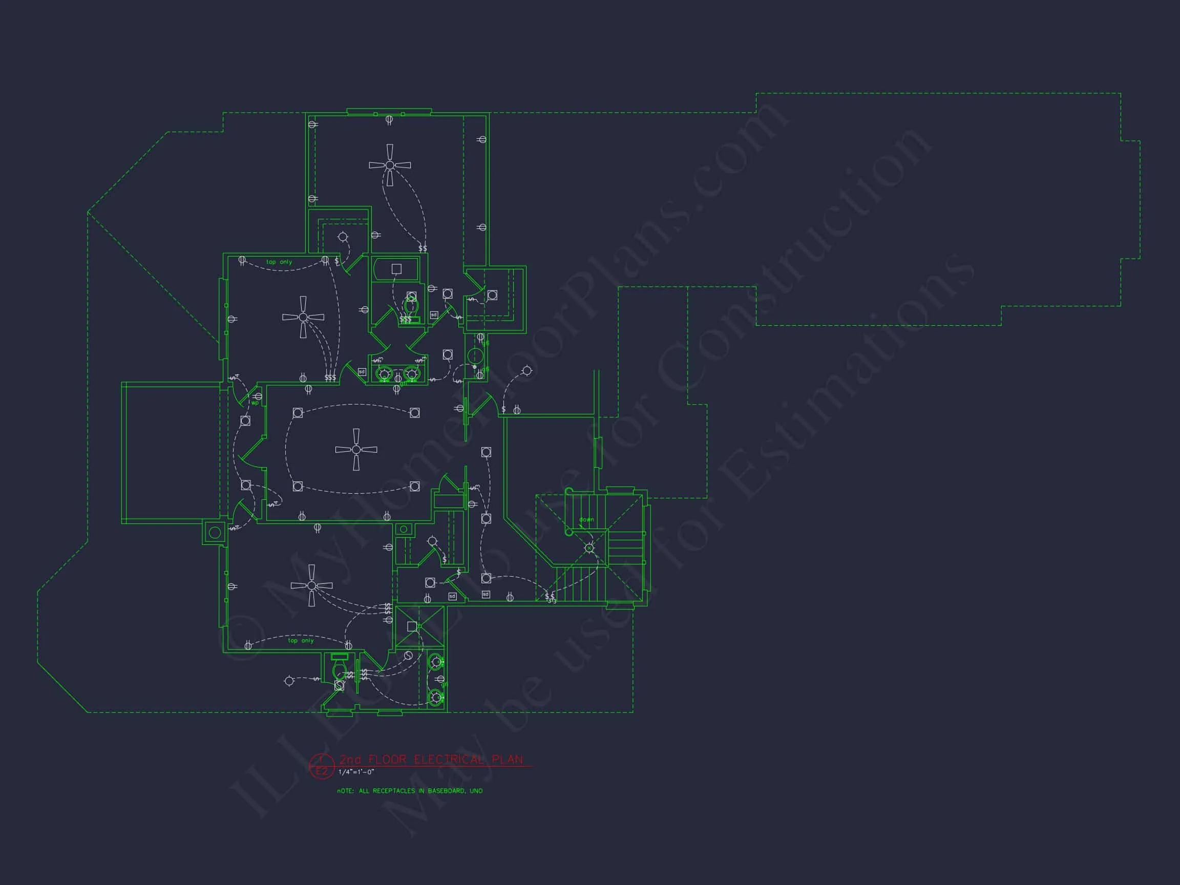 13-1916 HOUSE PLAN - Luxury Craftsman House Floor Plan with CAD Designs 9 Luxury Craftsman house Floor Plan with CAD Designs