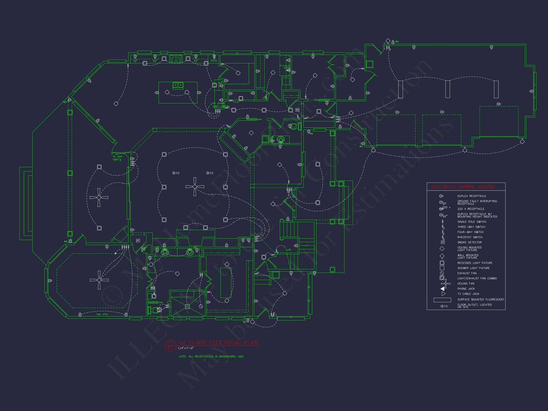 13-1916 HOUSE PLAN - Luxury Craftsman House Floor Plan with CAD Designs 8 Luxury Craftsman house Floor Plan with CAD Designs