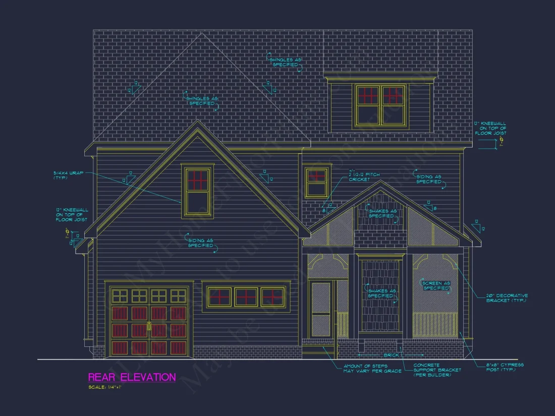Stunning house Floor Plan with Blueprint and CAD Designs