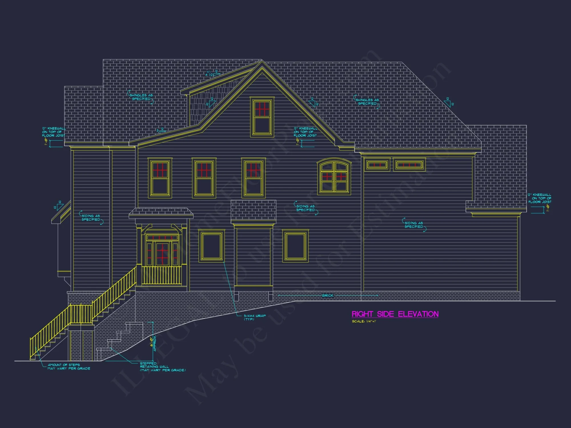 Stunning house Floor Plan with Blueprint and CAD Designs