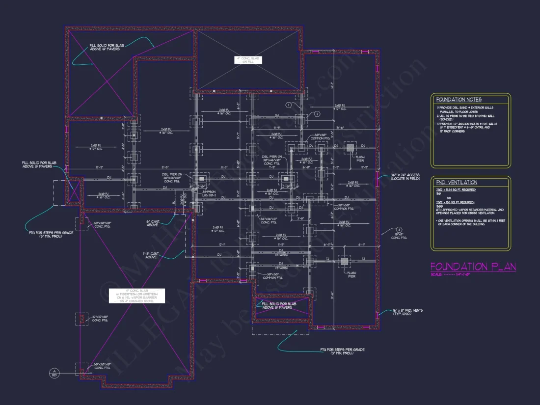 Custom house Plans with Modern Blueprint CAD Architecture