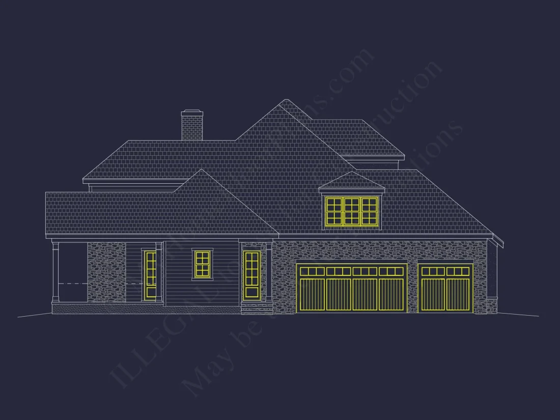 Custom house Plans with Modern Blueprint CAD Architecture