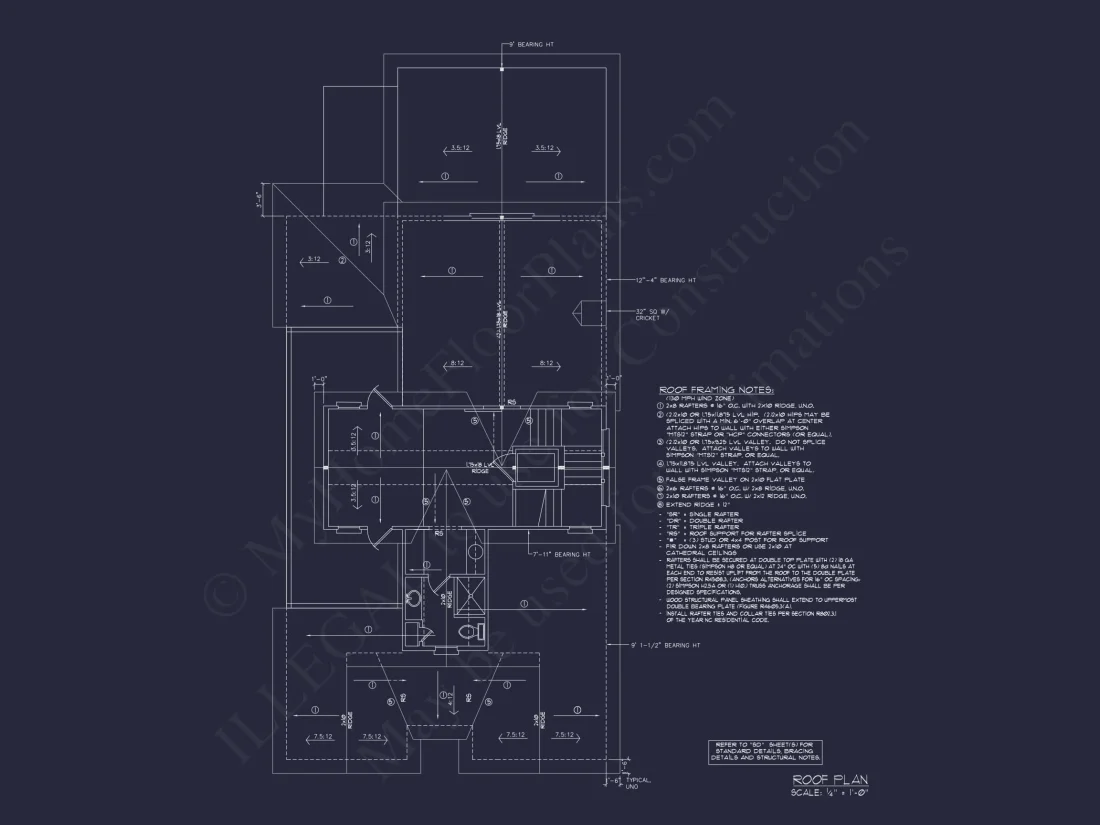 Beach house Plan with 4 Bedrooms and 3 Floors – Full CAD Design