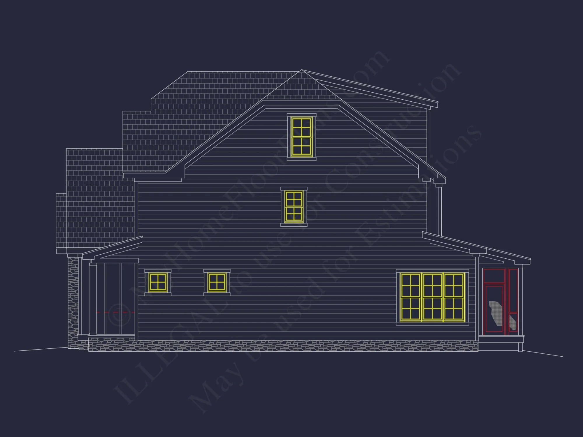 Modern Craftsman house Plan with Spacious 3-Story Design