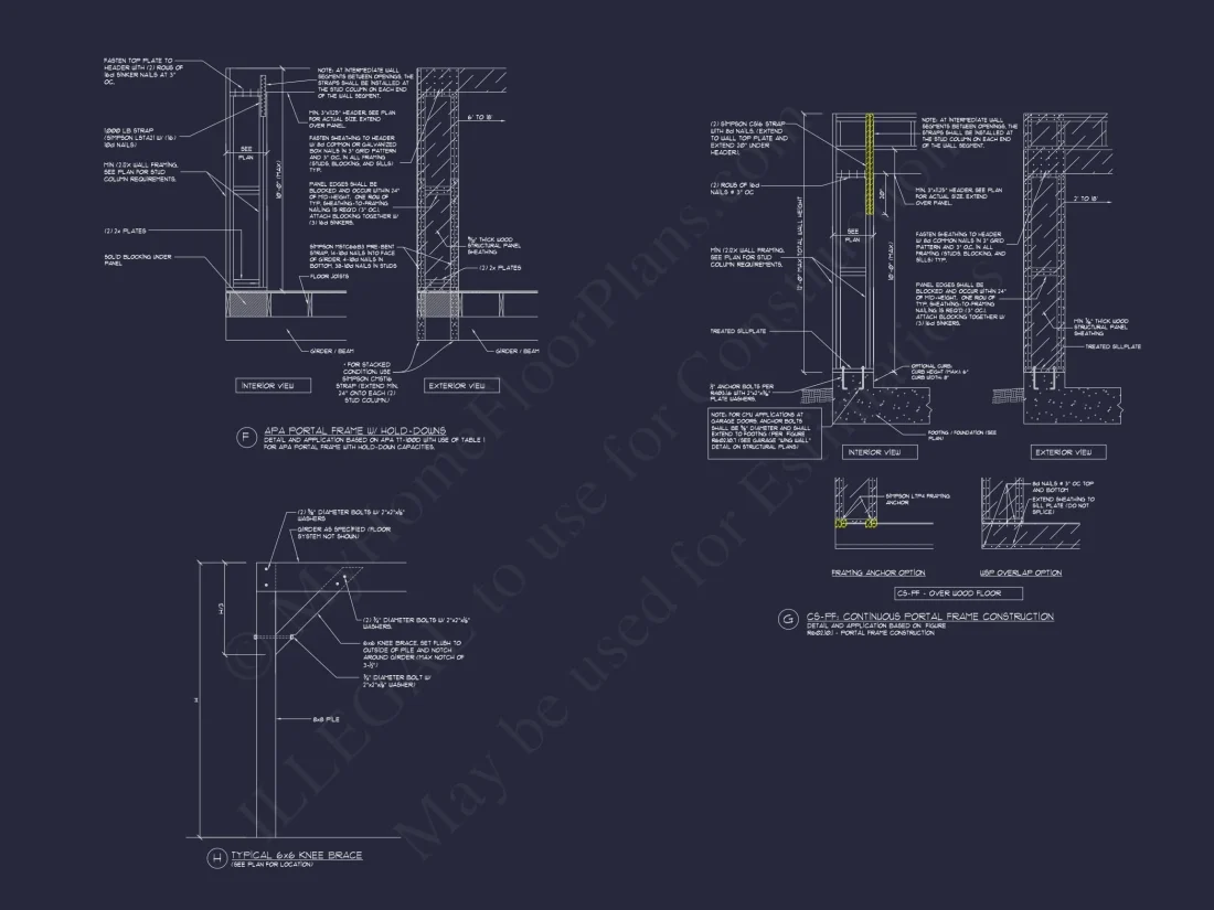 Coastal house Plan with CAD Floor Designs and Blueprint