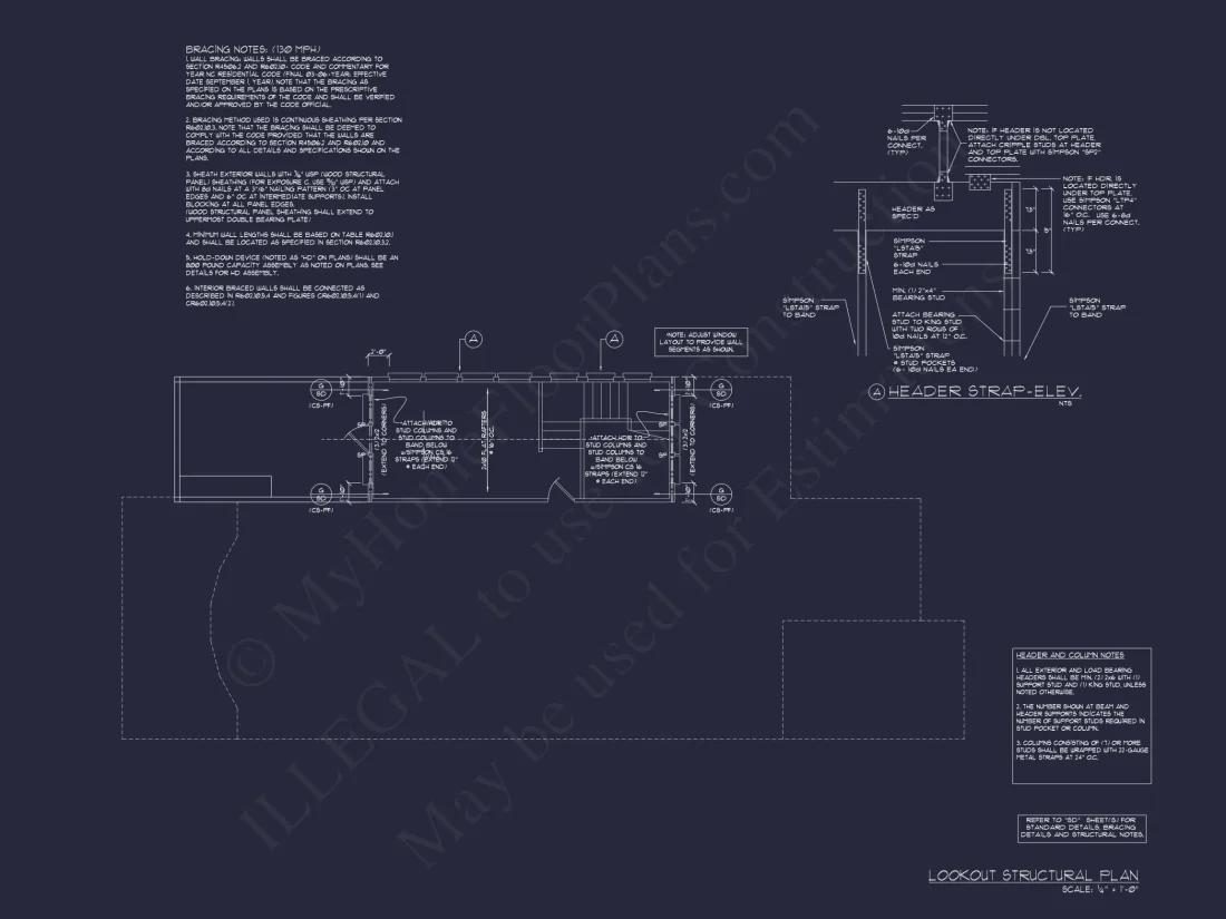 Coastal house Plan with CAD Floor Designs and Blueprint