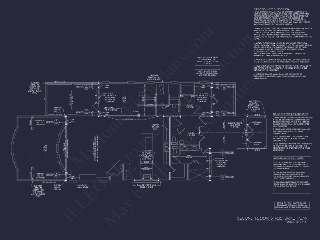 Coastal house Plan with CAD Floor Designs and Blueprint