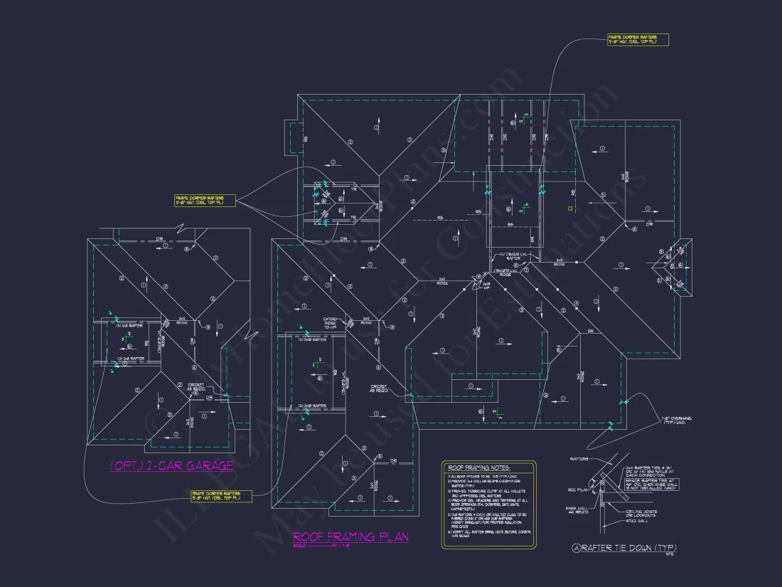 Custom house Blueprint with 2-Story Plan and Modern Designs