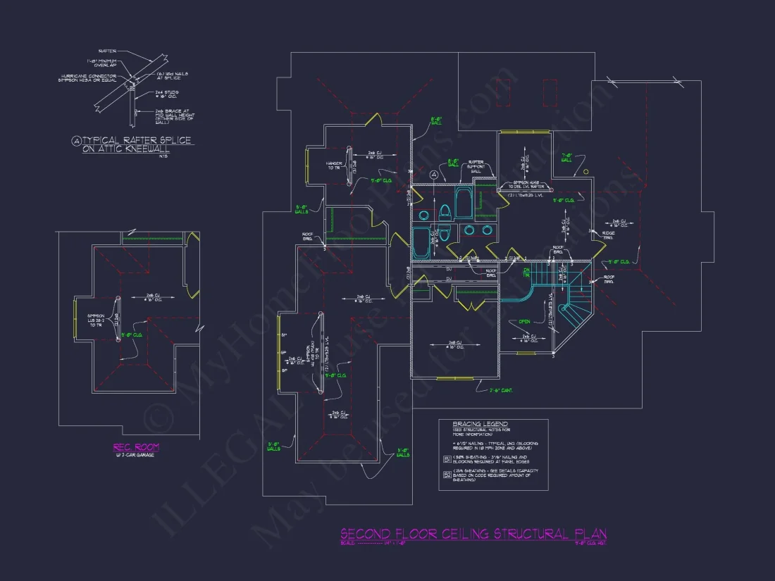 Custom house Blueprint with 2-Story Plan and Modern Designs