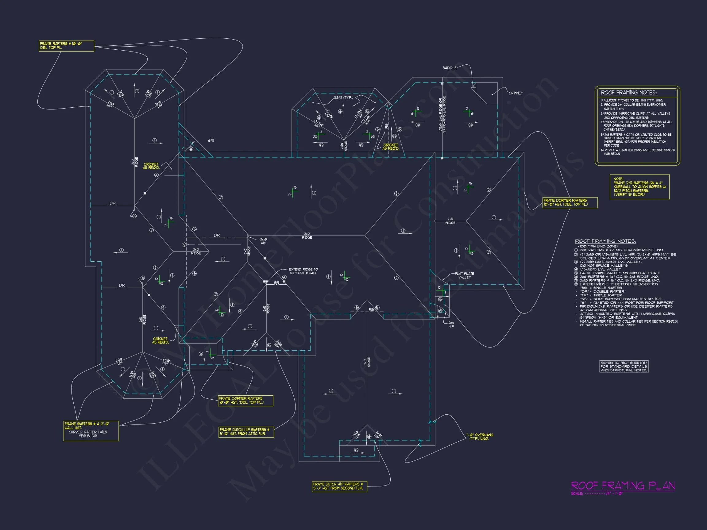 13-1498 HOUSE PLAN - 4-Bed, 5-Bath, 5585 SF European House Plan 15 Luxury CAD Blueprint Architecture