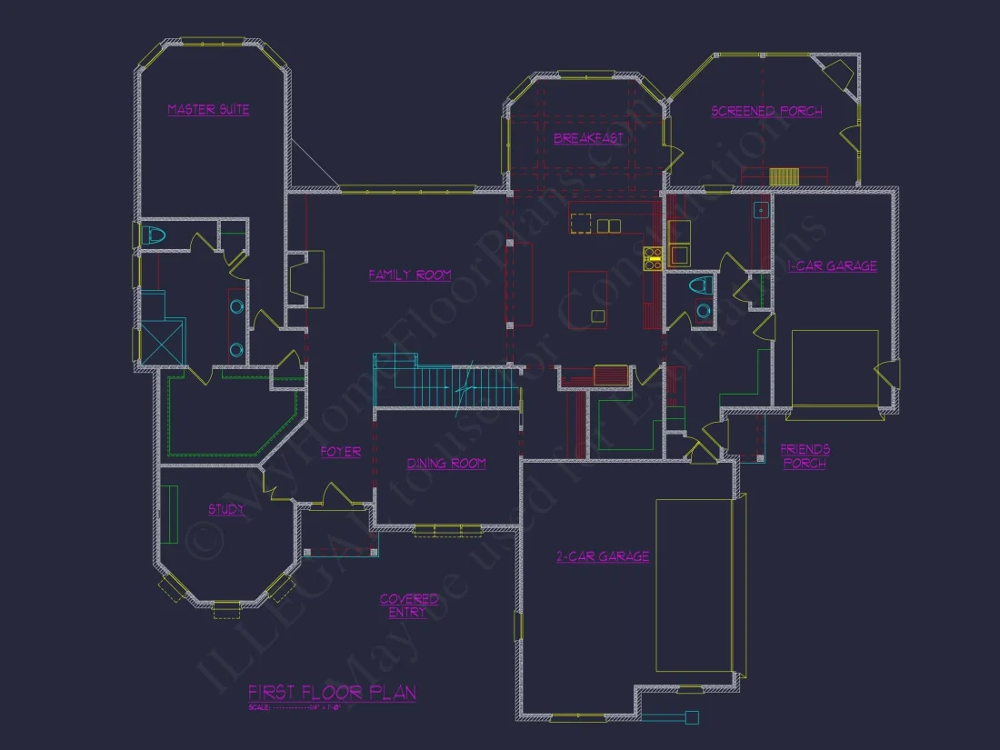 Luxury CAD Blueprint Architecture