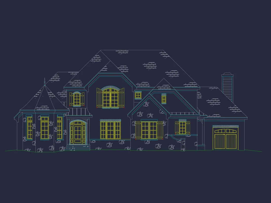 Luxury CAD Blueprint Architecture