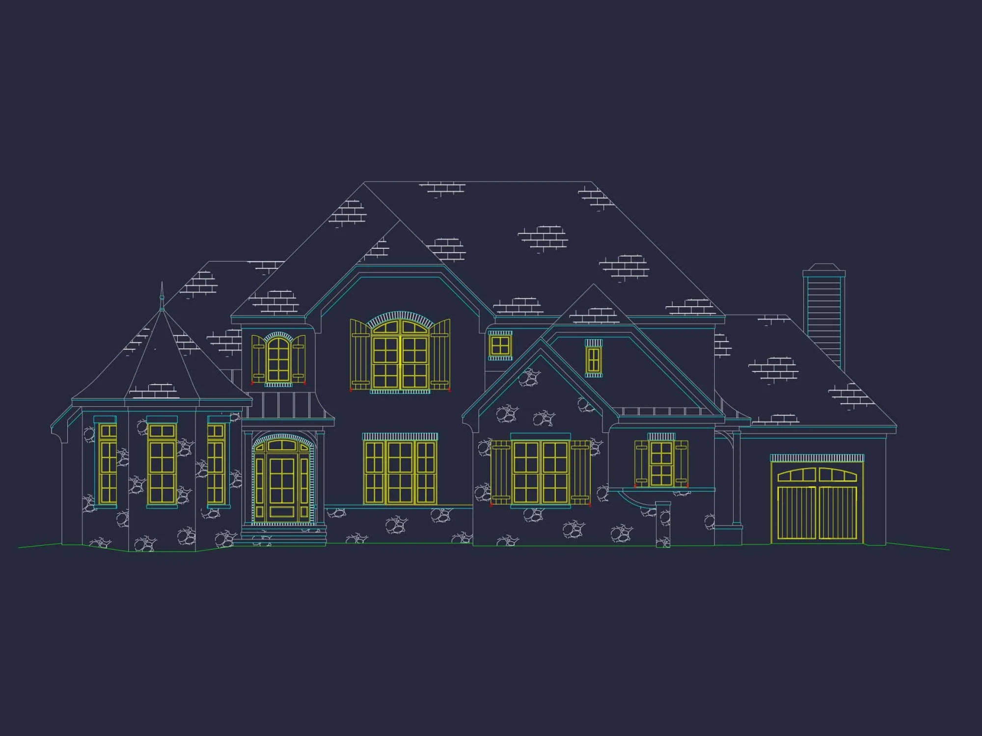 Luxury CAD Blueprint Architecture