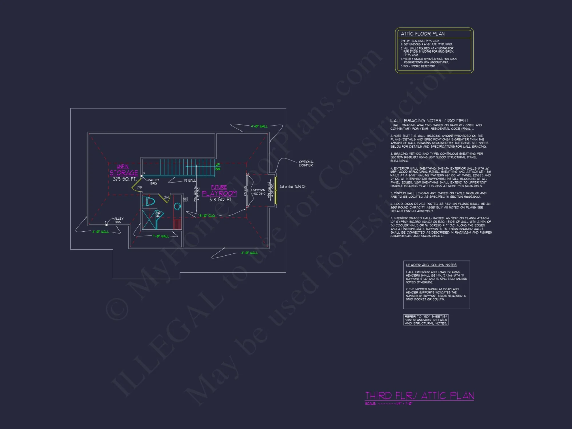 Modern Craftsman house Plan with 3 Floors and Unique Designs