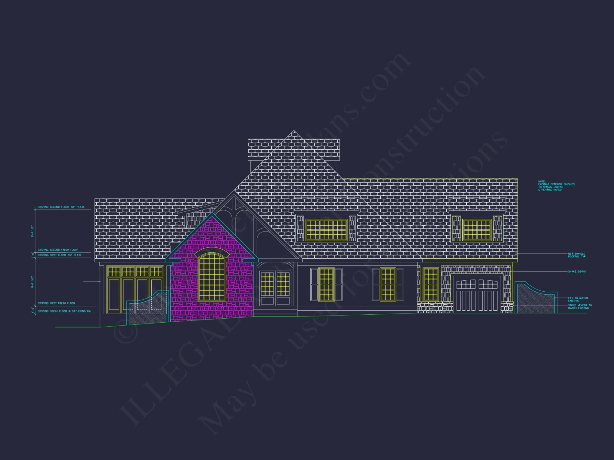 Elegant house Plan with Versatile Floor Designs and CAD