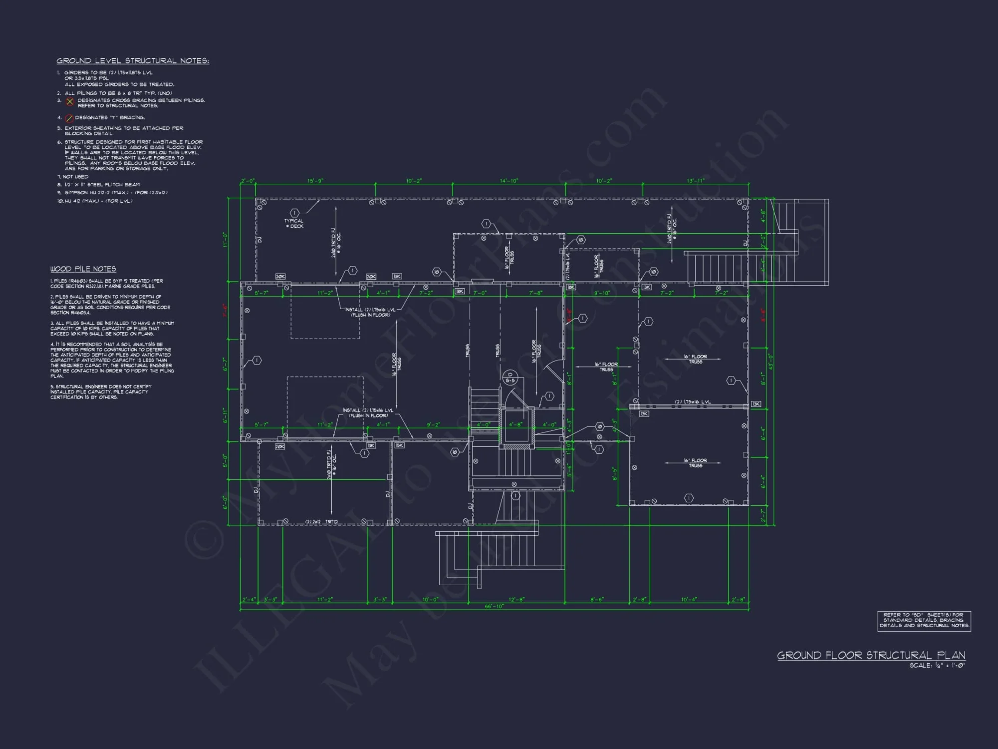 Beach house Plan with CAD Designs and Spacious Layouts