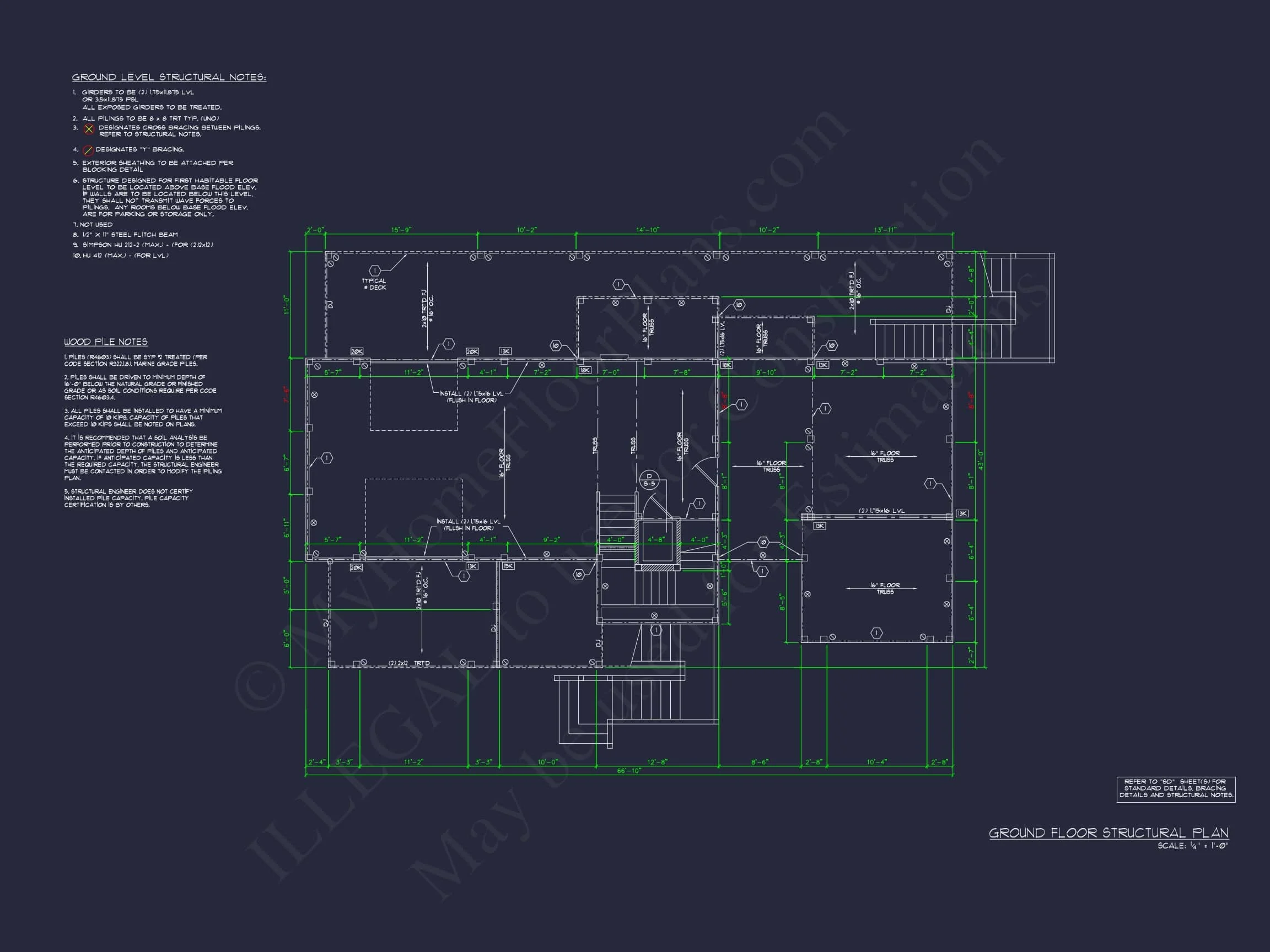13-1359 HOUSE PLAN - Beach House Plan with CAD Designs and Spacious Layouts 10 Beach house Plan with CAD Designs and Spacious Layouts