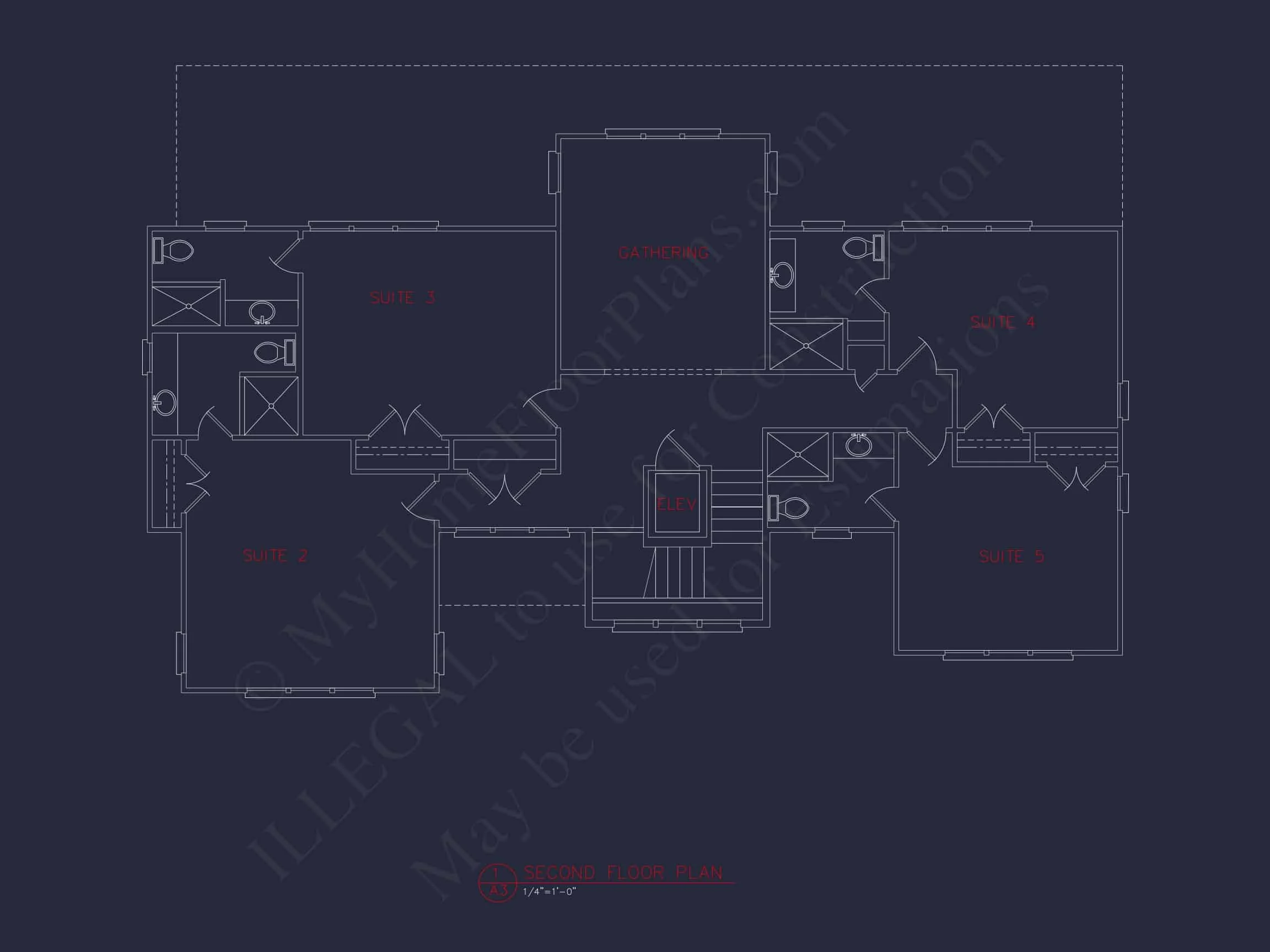 13-1359 HOUSE PLAN - Beach House Plan with CAD Designs and Spacious Layouts 6 Beach house Plan with CAD Designs and Spacious Layouts