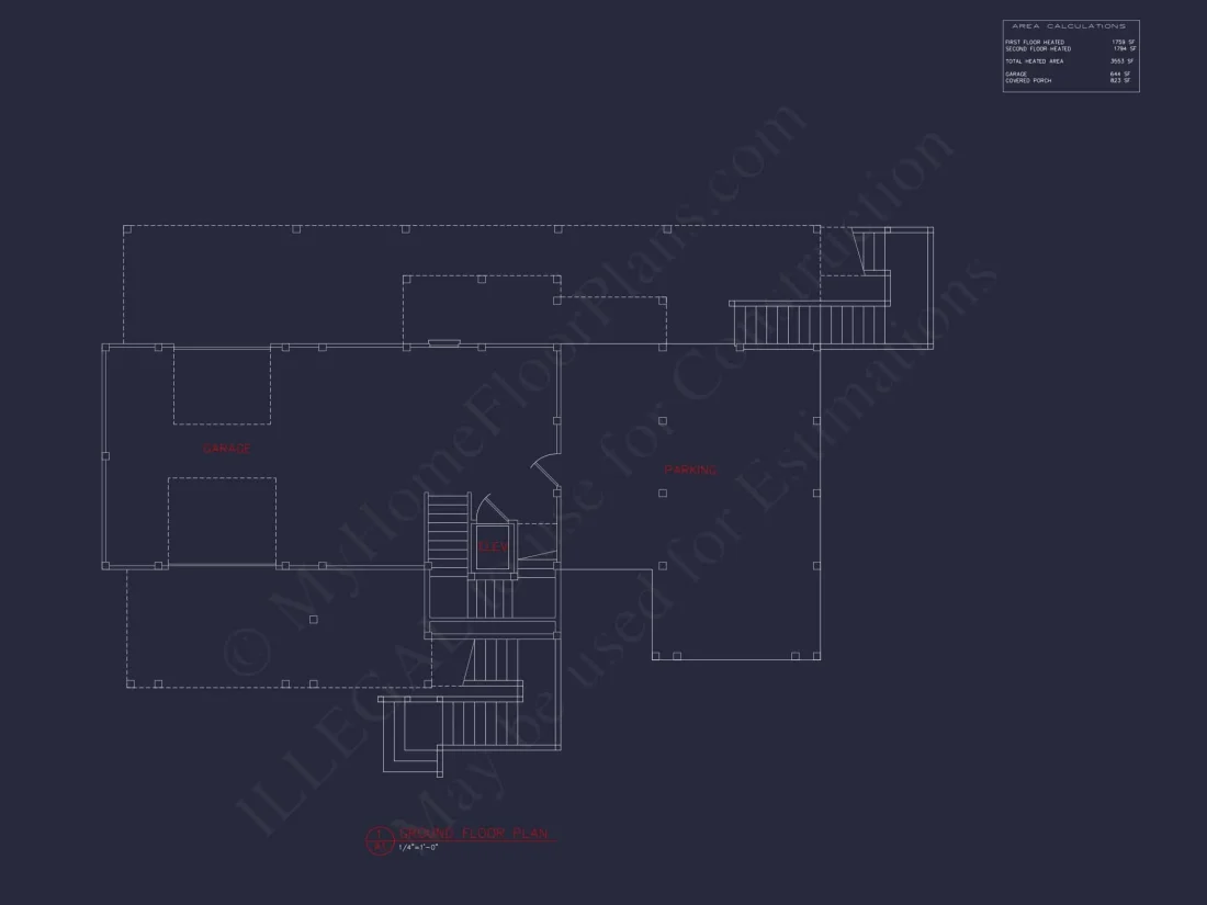 Beach house Plan with CAD Designs and Spacious Layouts