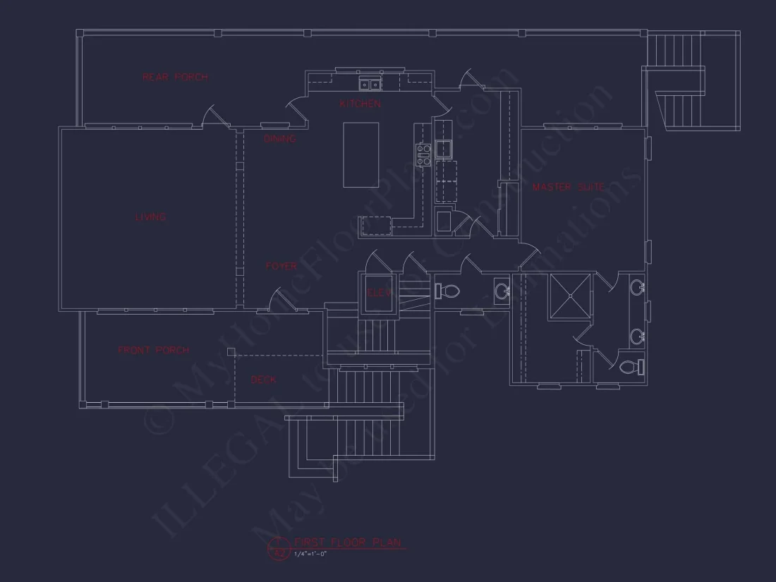 Beach house Plan with CAD Designs and Spacious Layouts