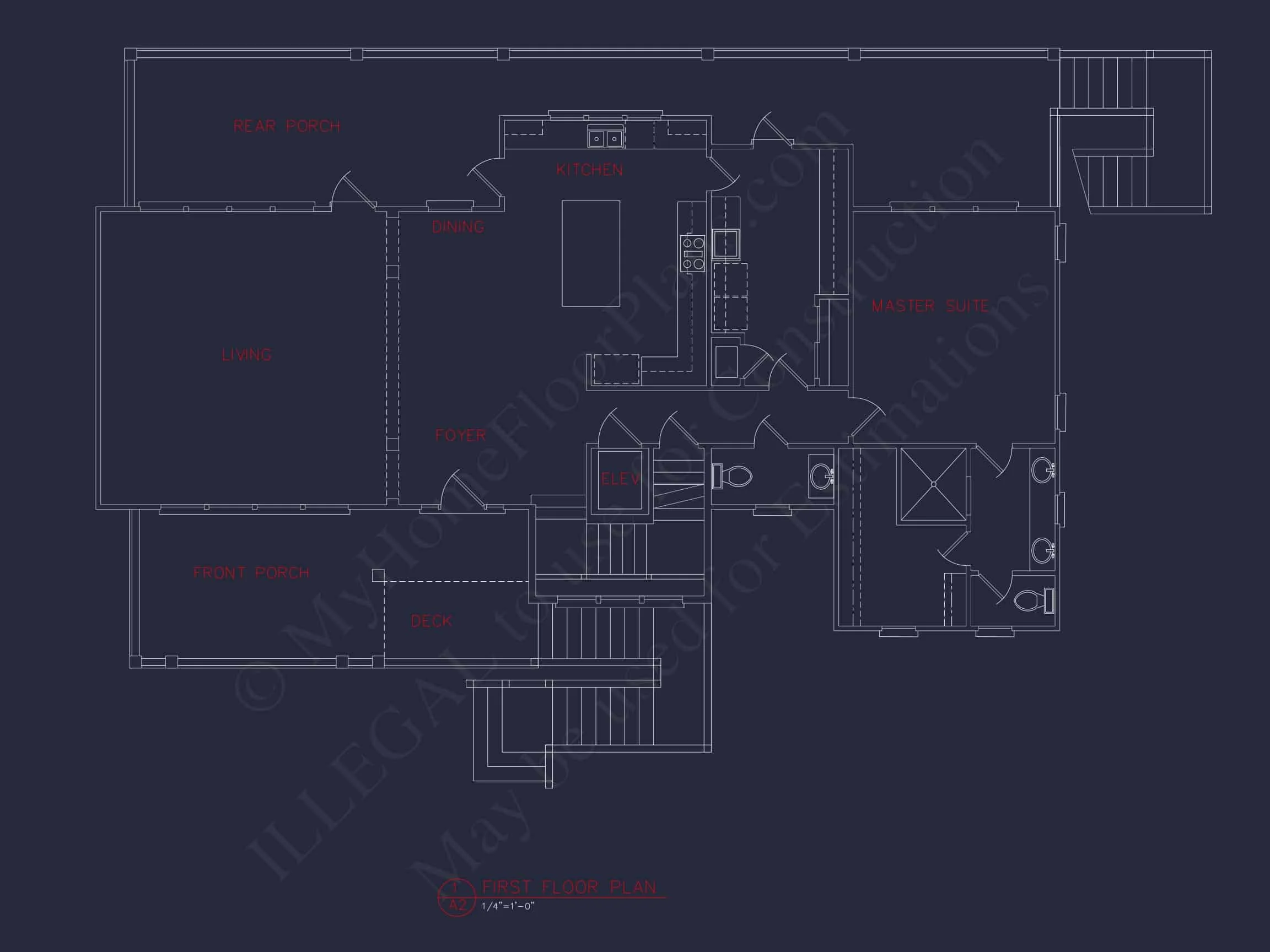 13-1359 HOUSE PLAN - Beach House Plan with CAD Designs and Spacious Layouts 5 Beach house Plan with CAD Designs and Spacious Layouts