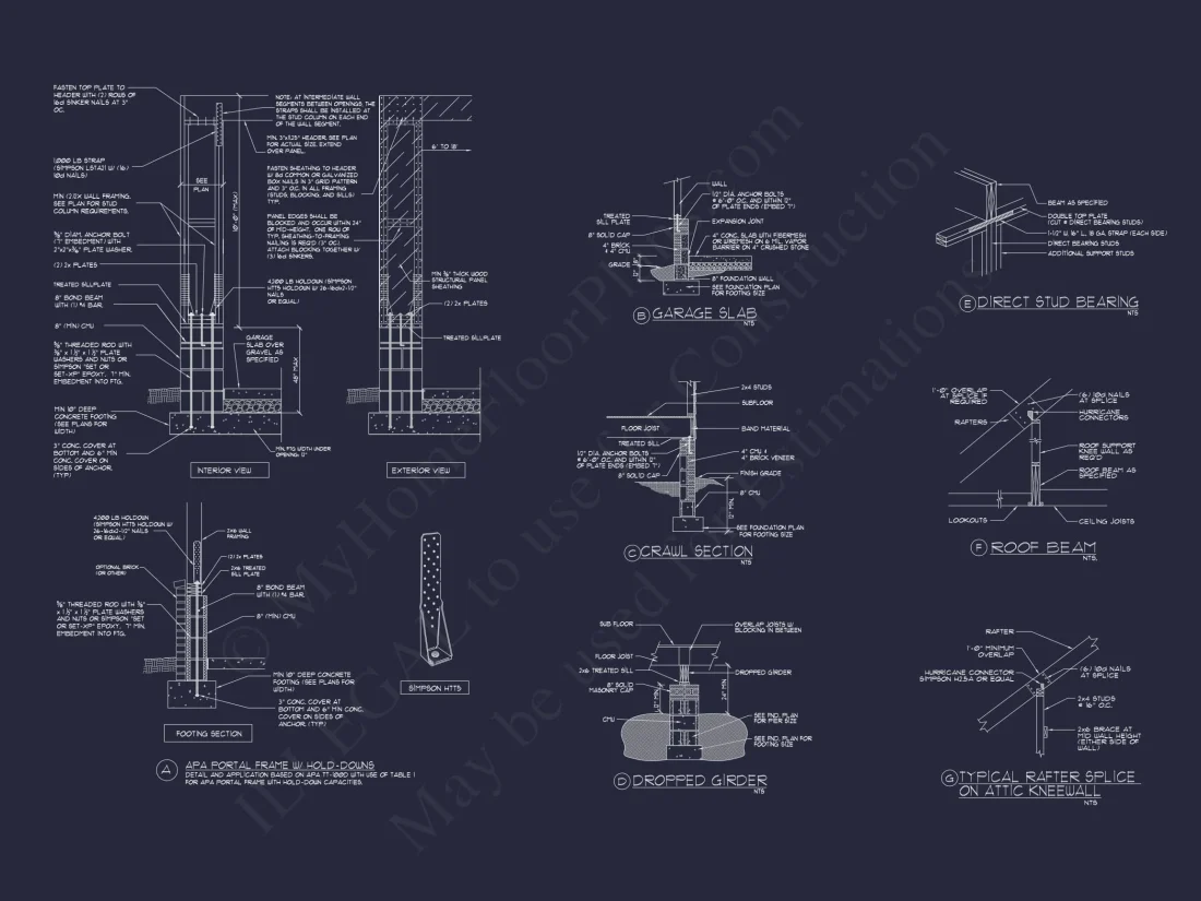 Stunning Colonial house Architecture with Complete CAD Plans
