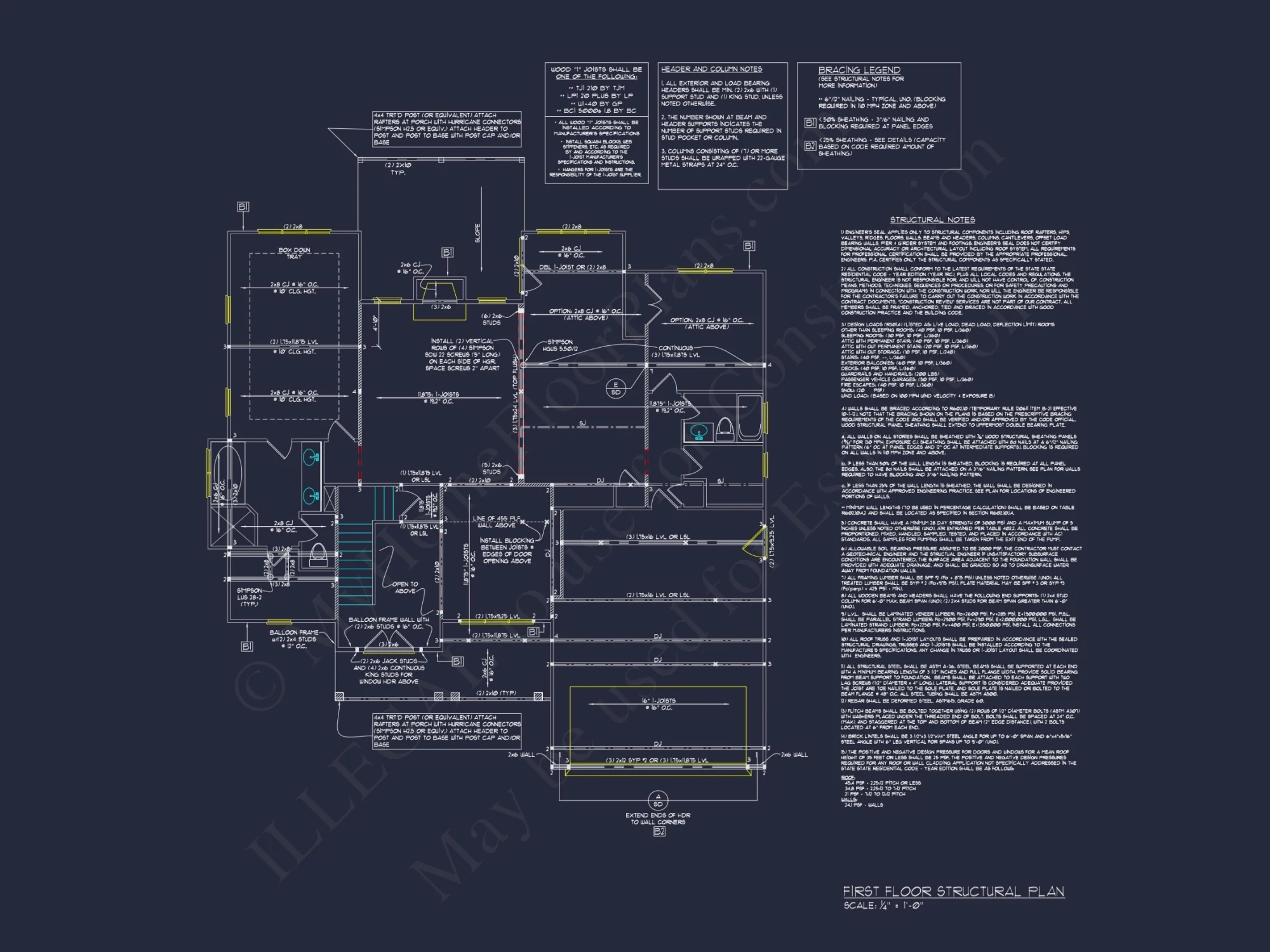Stunning Colonial house Architecture with Complete CAD Plans