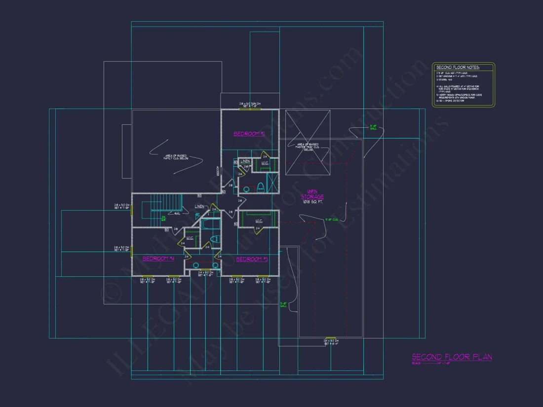 Stunning Colonial house Architecture with Complete CAD Plans