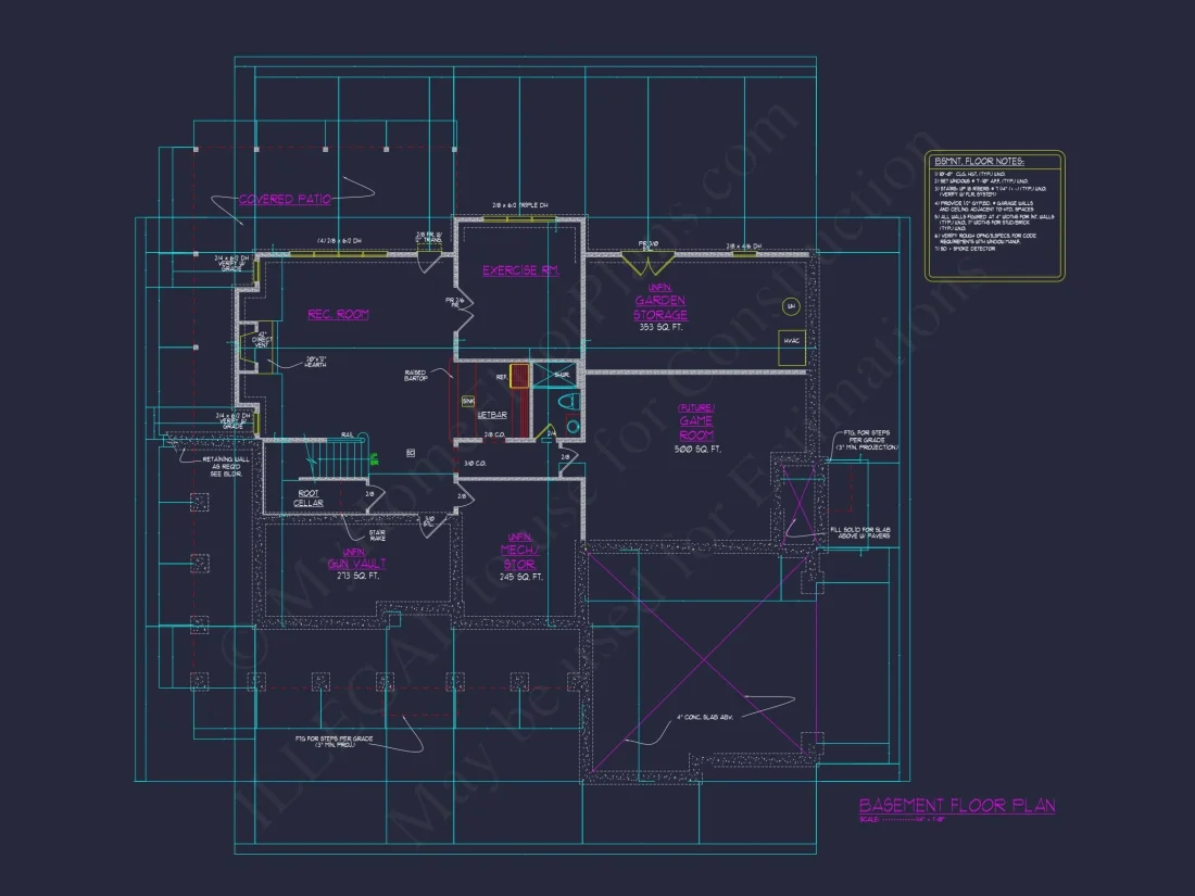 Stunning Colonial house Architecture with Complete CAD Plans