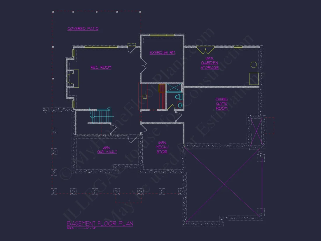Stunning Colonial house Architecture with Complete CAD Plans