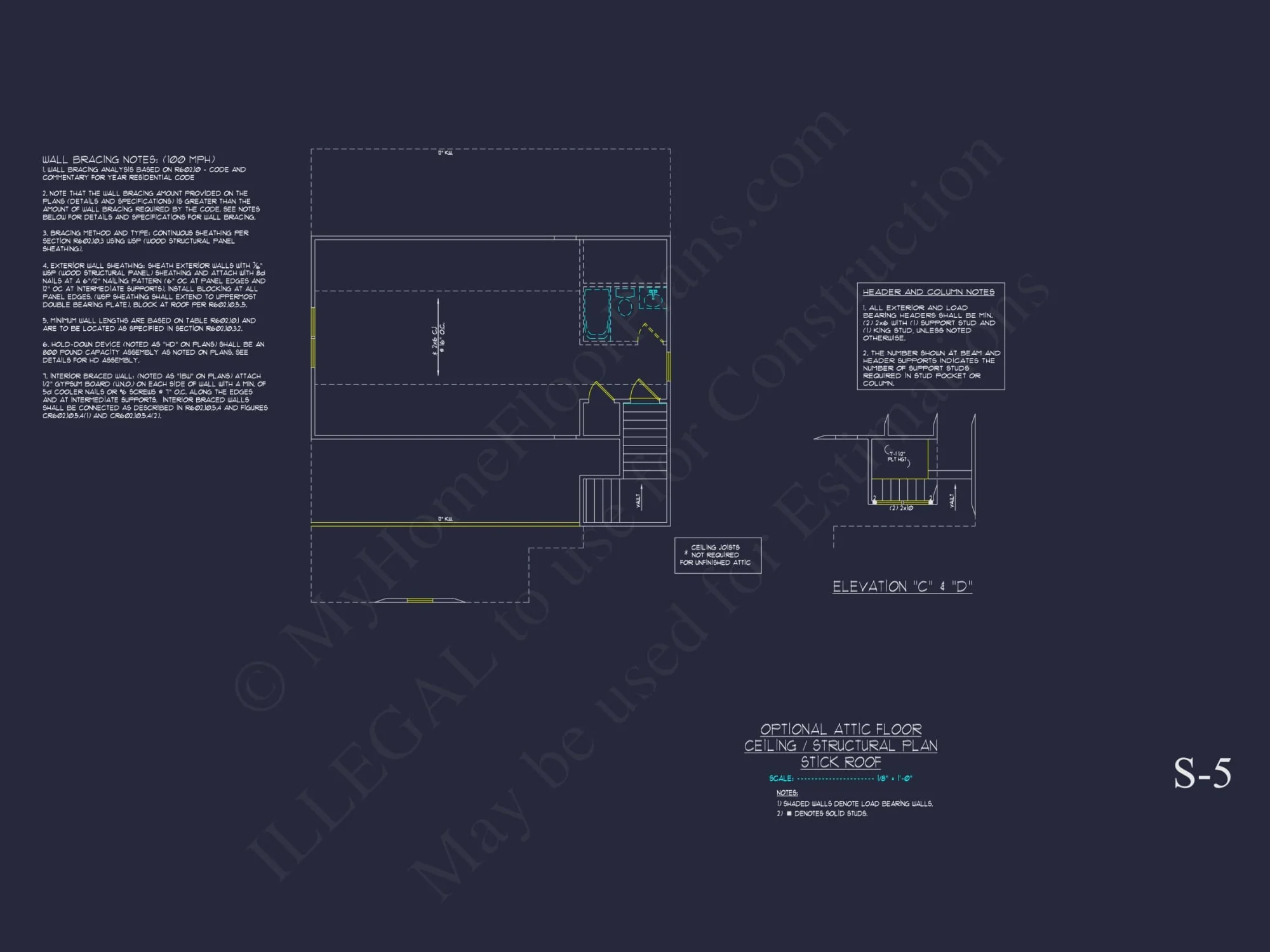 Modern Suburban house Plan with Detailed Floor Blueprint CAD
