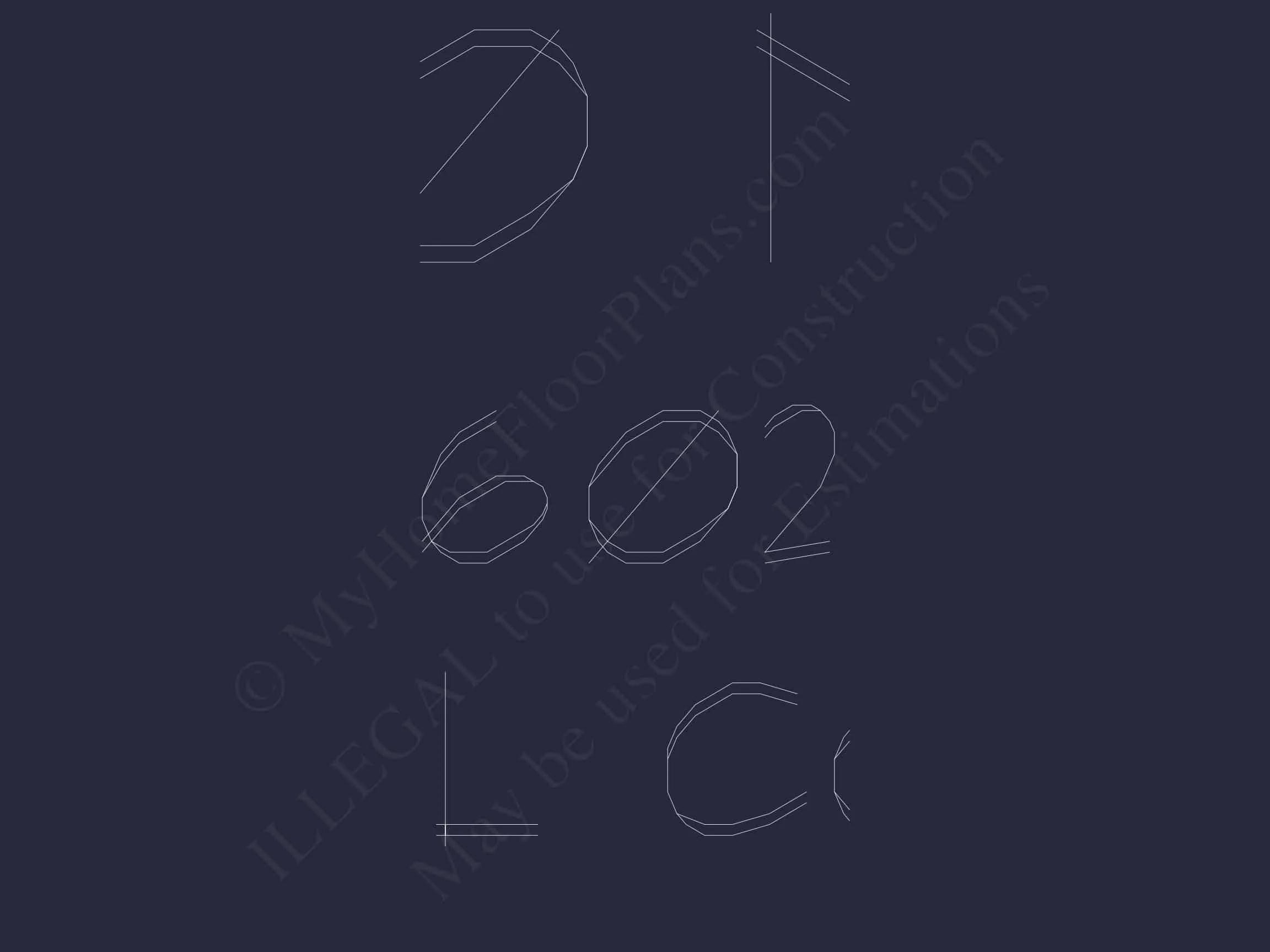 13-1246 HOUSE PLAN - Modern Suburban House Plan with Detailed Floor Blueprint CAD 59 Modern Suburban house Plan with Detailed Floor Blueprint CAD