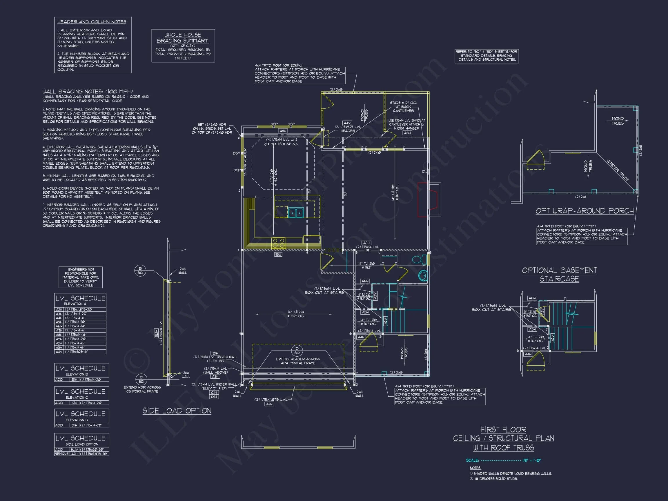 13-1246 HOUSE PLAN - Modern Suburban House Plan with Detailed Floor Blueprint CAD 58 Modern Suburban house Plan with Detailed Floor Blueprint CAD