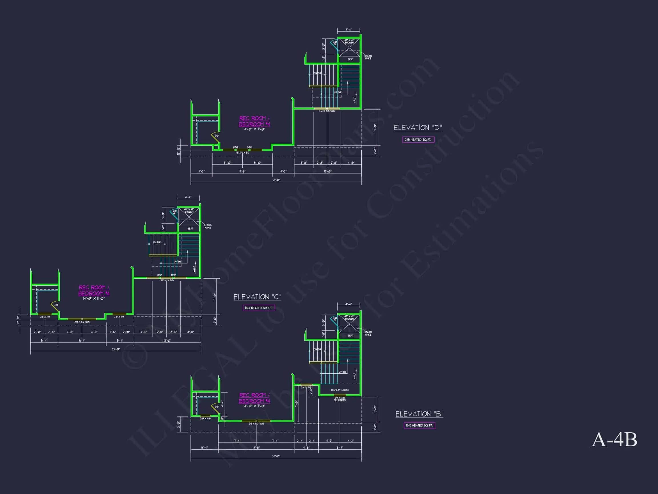 13-1246 HOUSE PLAN - Modern Suburban House Plan with Detailed Floor Blueprint CAD 51 Modern Suburban house Plan with Detailed Floor Blueprint CAD