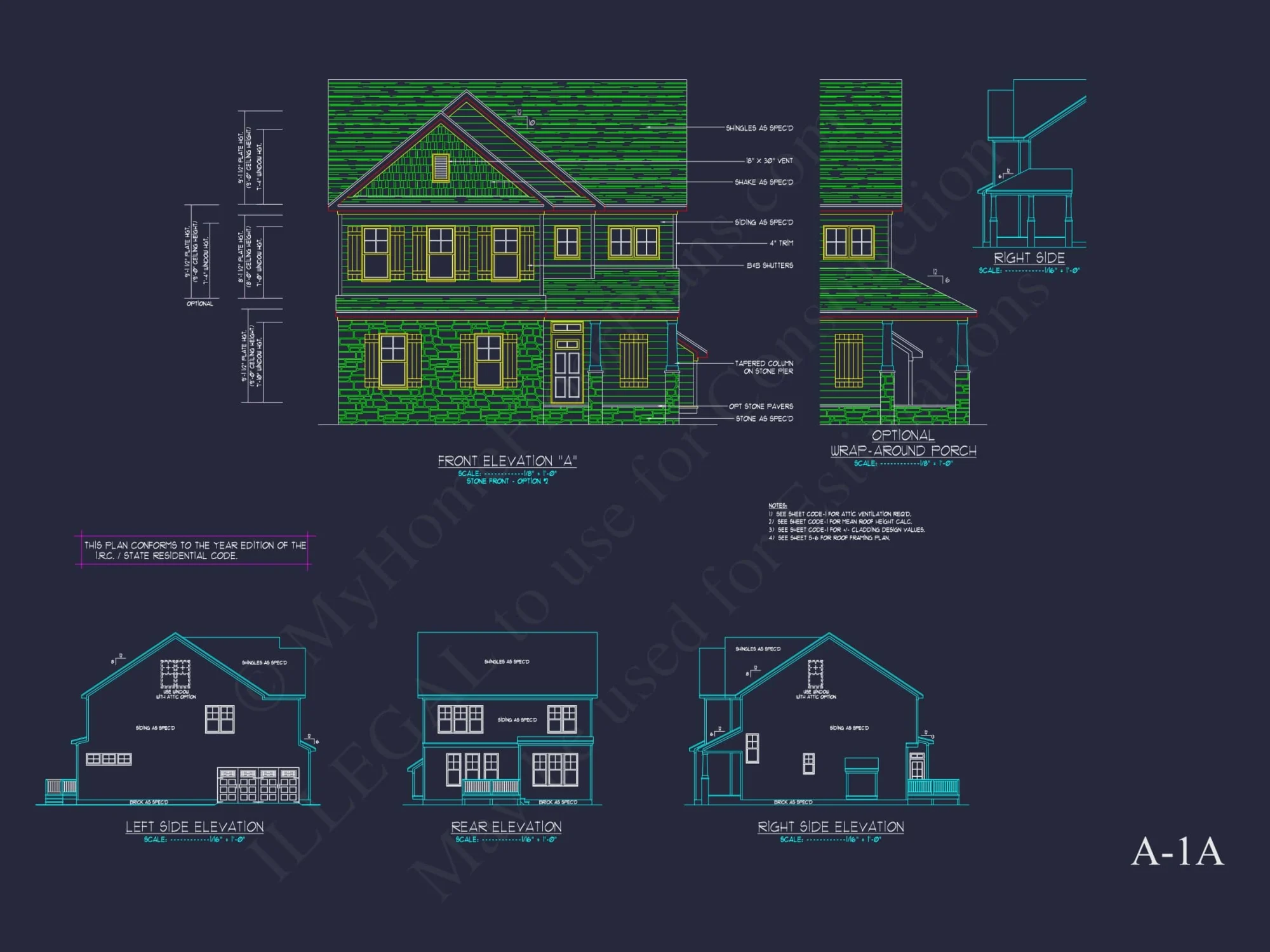Modern Suburban house Plan with Detailed Floor Blueprint CAD