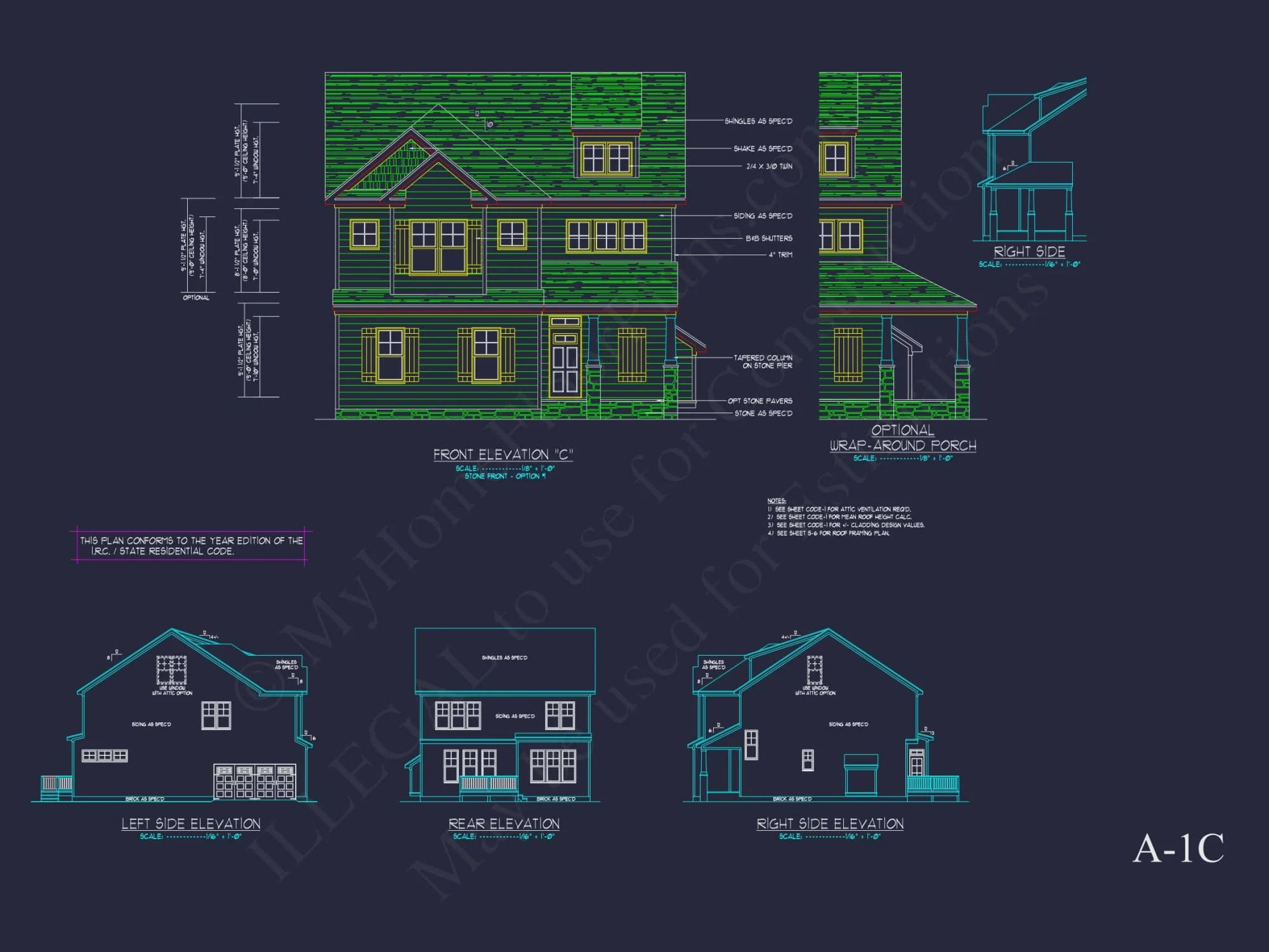 Modern Suburban house Plan with Detailed Floor Blueprint CAD
